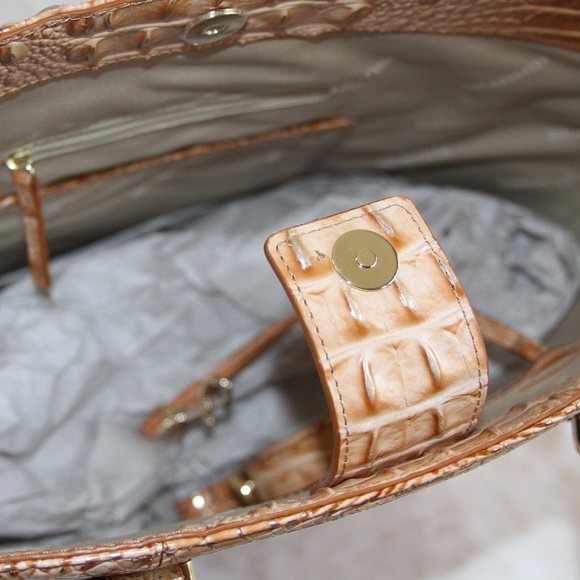 Brahmin Jeanne Tote Bag Honey Brown Melbourne Leather Purse NWT - Picture 7 of 7